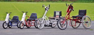 Range of single hand cycles